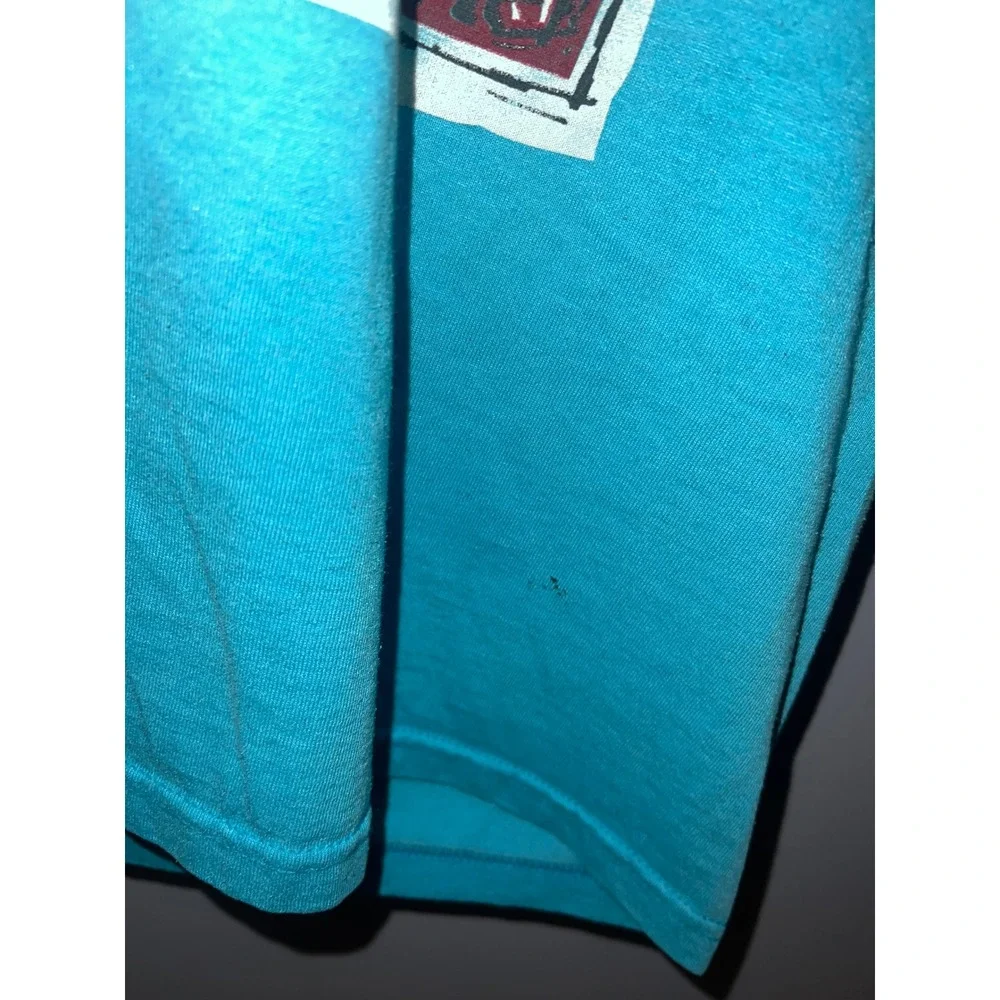Vintage 90s Zwolle Louisiana Tamale Fiesta T-Shirt Blue Fruit of the Loom L